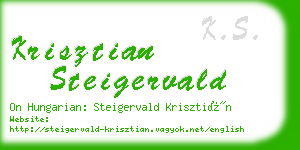 krisztian steigervald business card